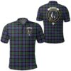 Clothing - Fletcher Modern Clan Tartan Crest Polo Shirt A7