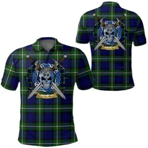 Clothing - Forbes Modern Tartan Polo Shirt Celtic Scottish Warrior - Golf Shirt A7