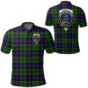 Clothing - Forsyth Modern Clan Tartan Crest Polo Shirt A7