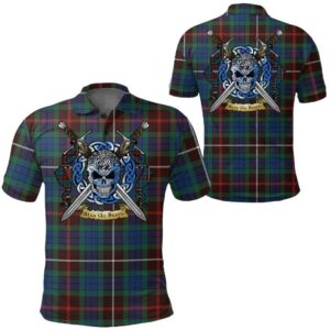 Clothing - Fraser Hunting Ancient Tartan Polo Shirt Celtic Scottish Warrior - Golf Shirt A7