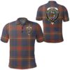 Clothing - Fraser Hunting Modern Clan Tartan Crest Polo Shirt A7
