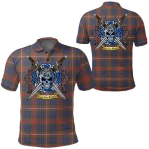 Clothing - Fraser Hunting Modern Tartan Polo Shirt Celtic Scottish Warrior - Golf Shirt A7