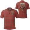 Clothing - Fraser Weathered Clan Tartan Crest Polo Shirt A7