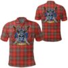 Clothing - Fraser Weathered Tartan Polo Shirt Celtic Scottish Warrior - Golf Shirt A7