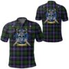 Clothing - Galbraith Modern Tartan Polo Shirt Celtic Scottish Warrior - Golf Shirt A7