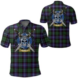 Clothing - Galbraith Modern Tartan Polo Shirt Celtic Scottish Warrior - Golf Shirt A7
