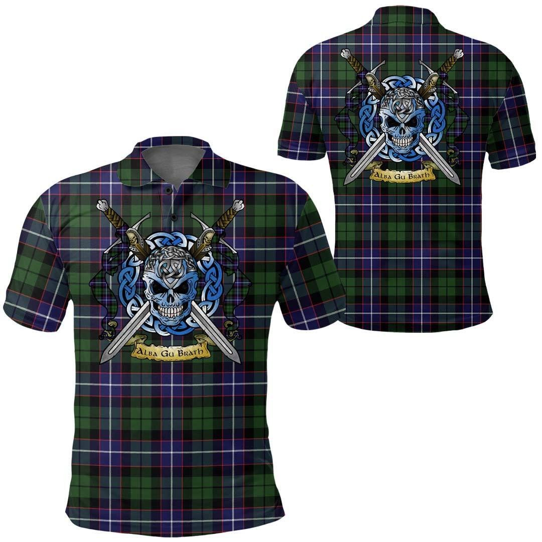 Clothing - Galbraith Modern Tartan Polo Shirt Celtic Scottish Warrior - Golf Shirt A7 Clothing - Galbraith Modern Tartan Polo Shirt Celtic Scottish Warrior - Golf Shirt A7