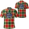 Clothing - Gibbs Tartan Polo Shirt Celtic Scottish Warrior - Golf Shirt A7