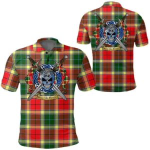 Clothing - Gibbs Tartan Polo Shirt Celtic Scottish Warrior - Golf Shirt A7