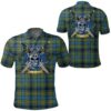 Clothing - Gillies Ancient Tartan Polo Shirt Celtic Scottish Warrior - Golf Shirt A7