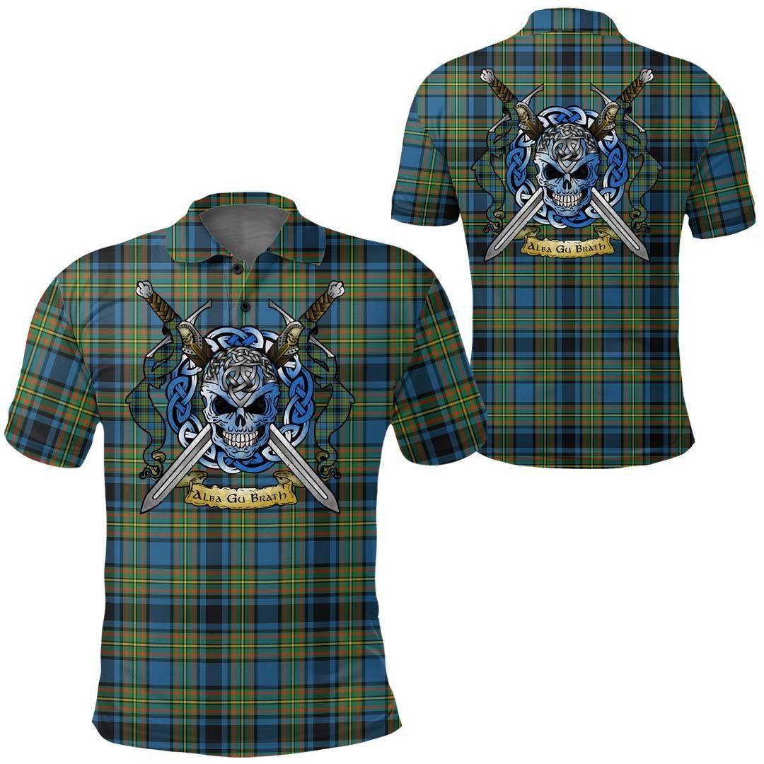 Clothing - Gillies Ancient Tartan Polo Shirt Celtic Scottish Warrior - Golf Shirt A7 Clothing - Gillies Ancient Tartan Polo Shirt Celtic Scottish Warrior - Golf Shirt A7