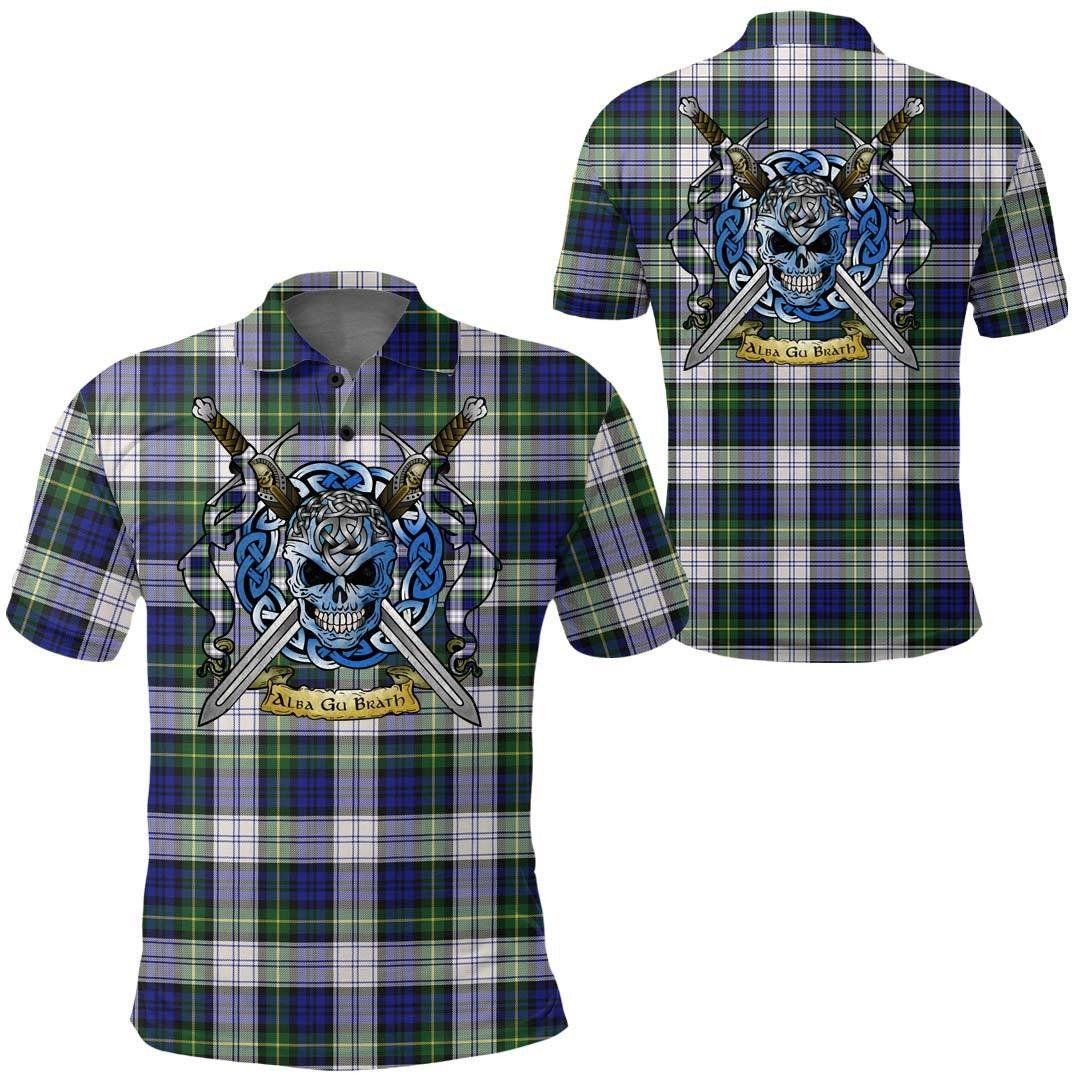 Clothing - Gordon Dress Modern Tartan Polo Shirt Celtic Scottish Warrior - Golf Shirt A7 Clothing - Gordon Dress Modern Tartan Polo Shirt Celtic Scottish Warrior - Golf Shirt A7