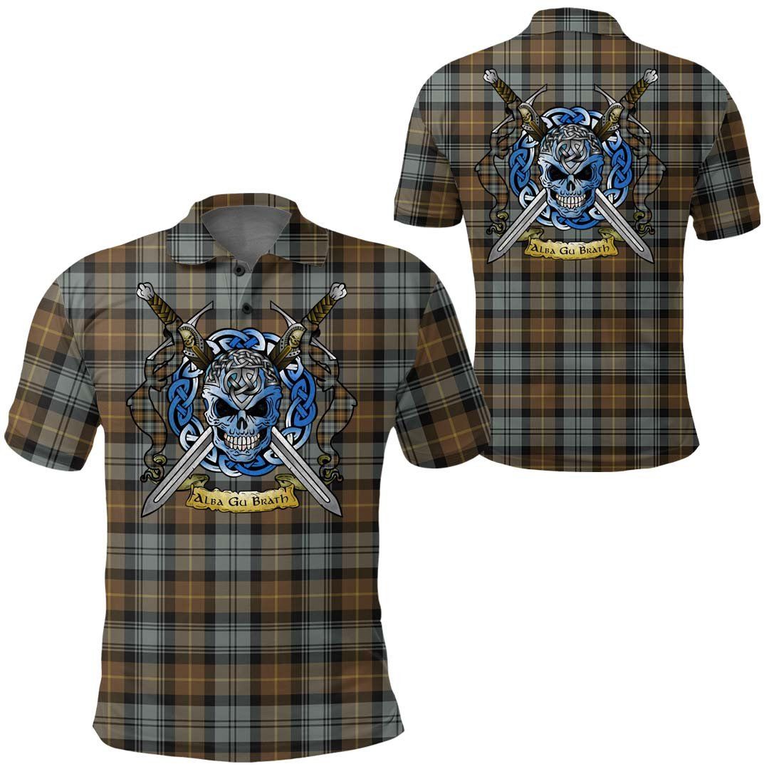 Clothing - Gordon Weathered Tartan Polo Shirt Celtic Scottish Warrior - Golf Shirt A7 Clothing - Gordon Weathered Tartan Polo Shirt Celtic Scottish Warrior - Golf Shirt A7