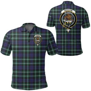 Clothing - Graham Of Montrose Modern Clan Tartan Crest Polo Shirt A7