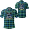 Clothing - Gunn Ancient Tartan Polo Shirt Celtic Scottish Warrior - Golf Shirt A7