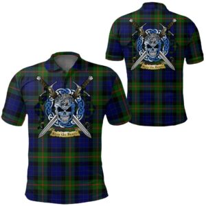 Clothing - Gunn Modern Tartan Polo Shirt Celtic Scottish Warrior - Golf Shirt A7