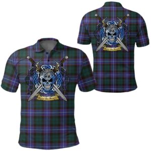 Clothing - Guthrie Modern Tartan Polo Shirt Celtic Scottish Warrior - Golf Shirt A7