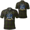Clothing - Hall Tartan Polo Shirt Celtic Scottish Warrior - Golf Shirt A7