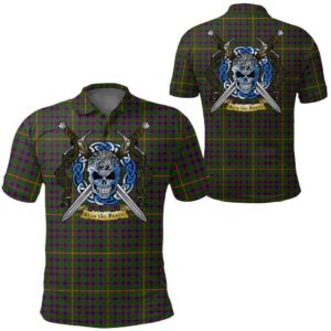 Clothing - Hall Tartan Polo Shirt Celtic Scottish Warrior - Golf Shirt A7