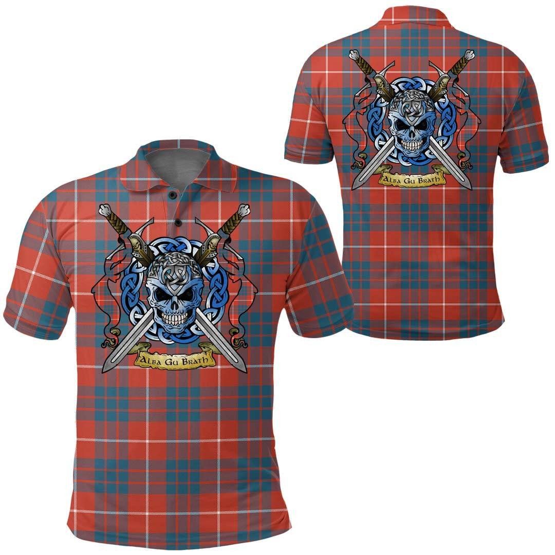 Clothing - Hamilton Ancient Tartan Polo Shirt Celtic Scottish Warrior - Golf Shirt A7 Clothing - Hamilton Ancient Tartan Polo Shirt Celtic Scottish Warrior - Golf Shirt A7