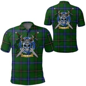 Clothing - Henderson Modern Tartan Polo Shirt Celtic Scottish Warrior - Golf Shirt A7