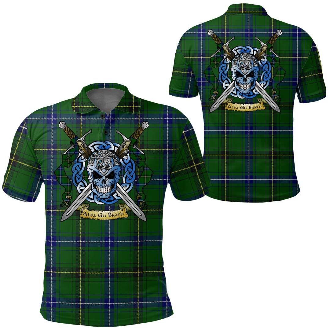 Clothing - Henderson Modern Tartan Polo Shirt Celtic Scottish Warrior - Golf Shirt A7 Clothing - Henderson Modern Tartan Polo Shirt Celtic Scottish Warrior - Golf Shirt A7