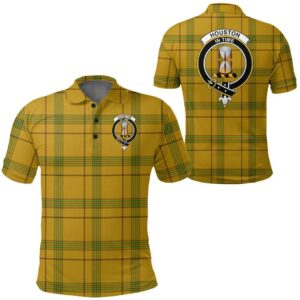 Clothing - Houston Clan Tartan Crest Polo Shirt A7