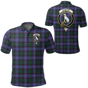 Clothing - Hunter Modern Clan Tartan Crest Polo Shirt A7