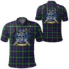 Clothing - Inglis Modern Tartan Polo Shirt Celtic Scottish Warrior - Golf Shirt A7