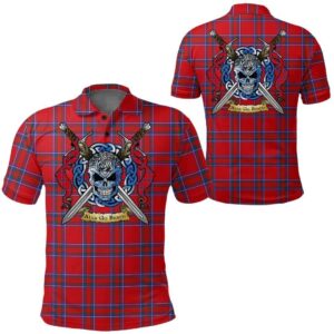 Clothing - Inverness District Tartan Polo Shirt Celtic Scottish Warrior - Golf Shirt A7