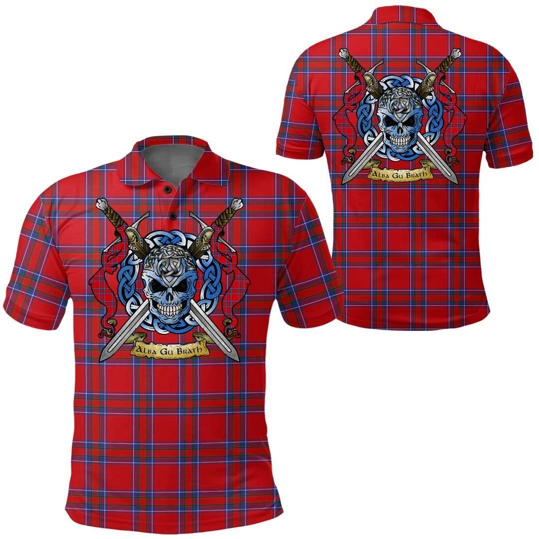 Clothing - Inverness District Tartan Polo Shirt Celtic Scottish Warrior - Golf Shirt A7 Clothing - Inverness District Tartan Polo Shirt Celtic Scottish Warrior - Golf Shirt A7
