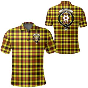 Clothing - Jardine Clan Tartan Crest Polo Shirt A7