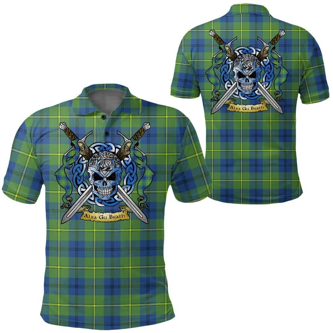 Clothing - Johnston Ancient Tartan Polo Shirt Celtic Scottish Warrior - Golf Shirt A7 Clothing - Johnston Ancient Tartan Polo Shirt Celtic Scottish Warrior - Golf Shirt A7