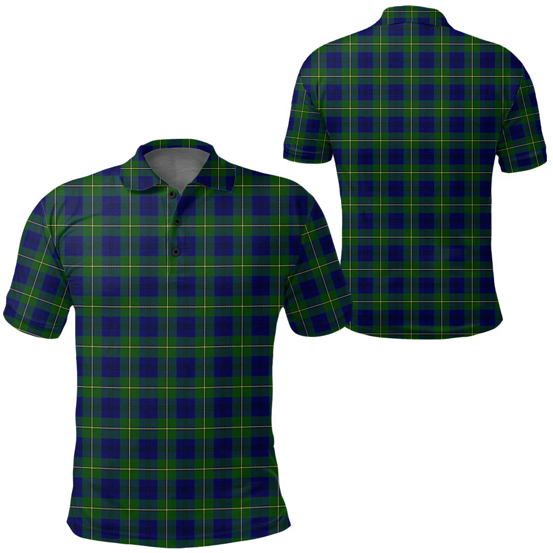 Clothing - Johnston Modern Tartan Polo Shirt A7 Clothing - Johnston Modern Tartan Polo Shirt A7