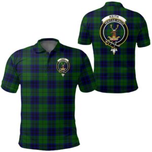 Clothing - Keith Modern Clan Tartan Crest Polo Shirt A7