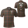 Clothing - Kennedy Weathered Clan Tartan Crest Polo Shirt A7