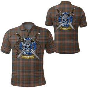 Clothing - Kennedy Weathered Tartan Polo Shirt Celtic Scottish Warrior - Golf Shirt A7