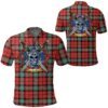 Clothing - Kerr Ancient Tartan Polo Shirt Celtic Scottish Warrior - Golf Shirt A7
