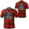 Clothing - Kerr Modern Tartan Polo Shirt Celtic Scottish Warrior - Golf Shirt A7