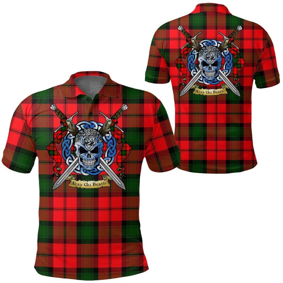 Clothing - Kerr Modern Tartan Polo Shirt Celtic Scottish Warrior - Golf Shirt A7 Clothing - Kerr Modern Tartan Polo Shirt Celtic Scottish Warrior - Golf Shirt A7