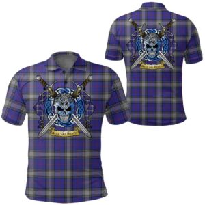 Clothing - Kinnaird Tartan Polo Shirt Celtic Scottish Warrior - Golf Shirt A7