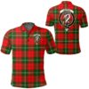 Clothing - Lennox Modern Clan Tartan Crest Polo Shirt A7