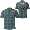 Clothing - Leslie Hunting Clan Tartan Crest Polo Shirt A7