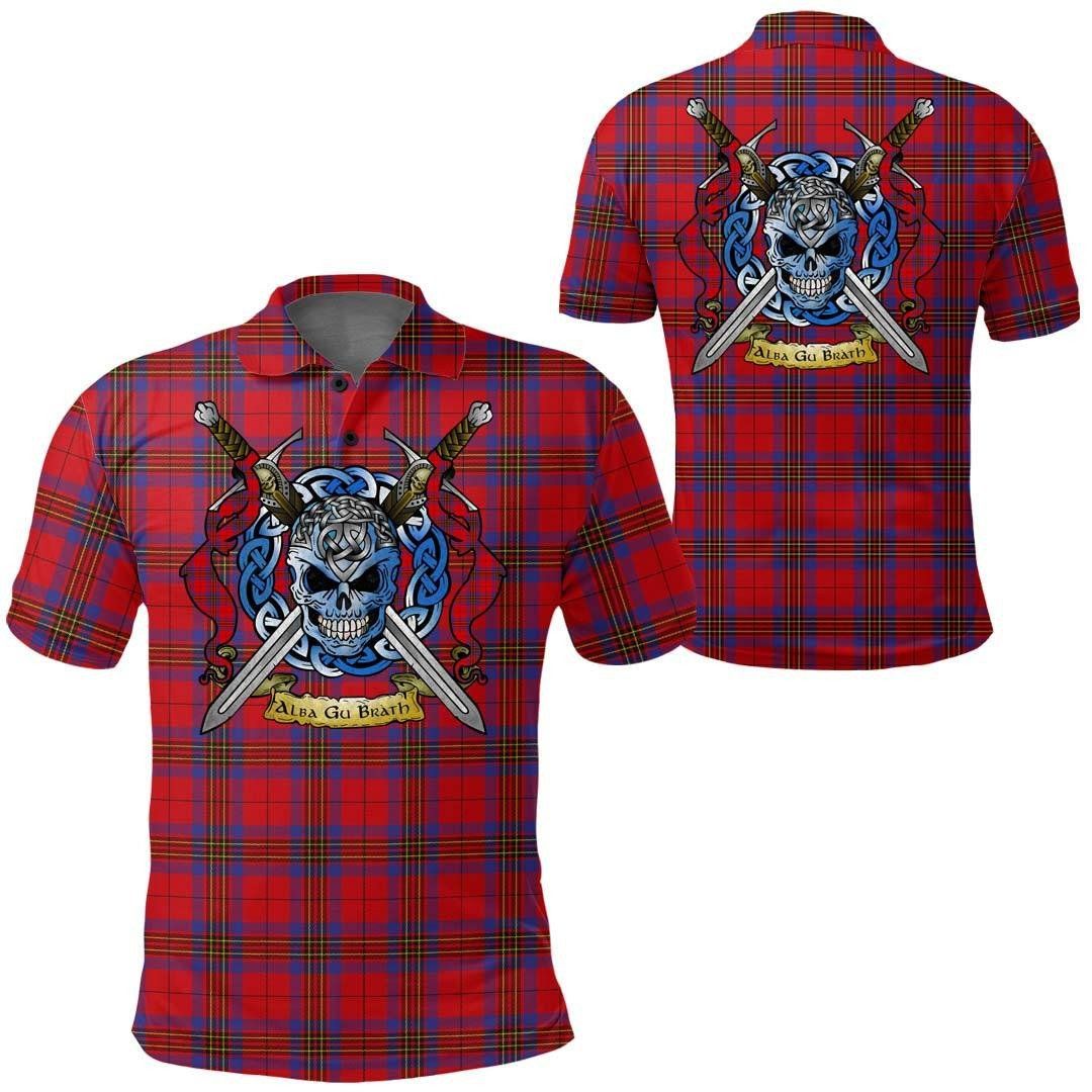 Clothing - Leslie Modern Tartan Polo Shirt Celtic Scottish Warrior - Golf Shirt A7 Clothing - Leslie Modern Tartan Polo Shirt Celtic Scottish Warrior - Golf Shirt A7