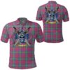 Clothing - Lindsay Ancient Tartan Polo Shirt Celtic Scottish Warrior - Golf Shirt A7