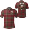 Clothing - Lindsay Weathered Clan Tartan Crest Polo Shirt A7