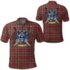 Clothing - Lindsay Weathered Tartan Polo Shirt Celtic Scottish Warrior - Golf Shirt A7