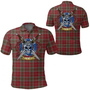 Clothing - Lindsay Weathered Tartan Polo Shirt Celtic Scottish Warrior - Golf Shirt A7