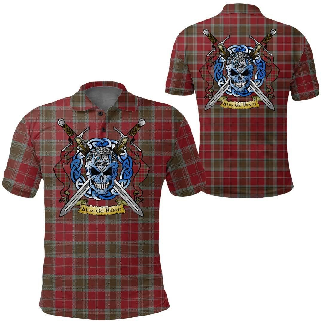Clothing - Lindsay Weathered Tartan Polo Shirt Celtic Scottish Warrior - Golf Shirt A7 Clothing - Lindsay Weathered Tartan Polo Shirt Celtic Scottish Warrior - Golf Shirt A7