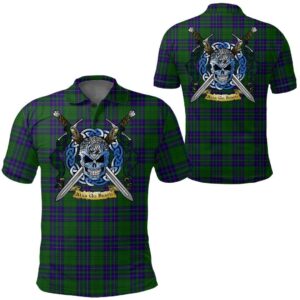 Clothing - Lockhart Tartan Polo Shirt Celtic Scottish Warrior - Golf Shirt A7